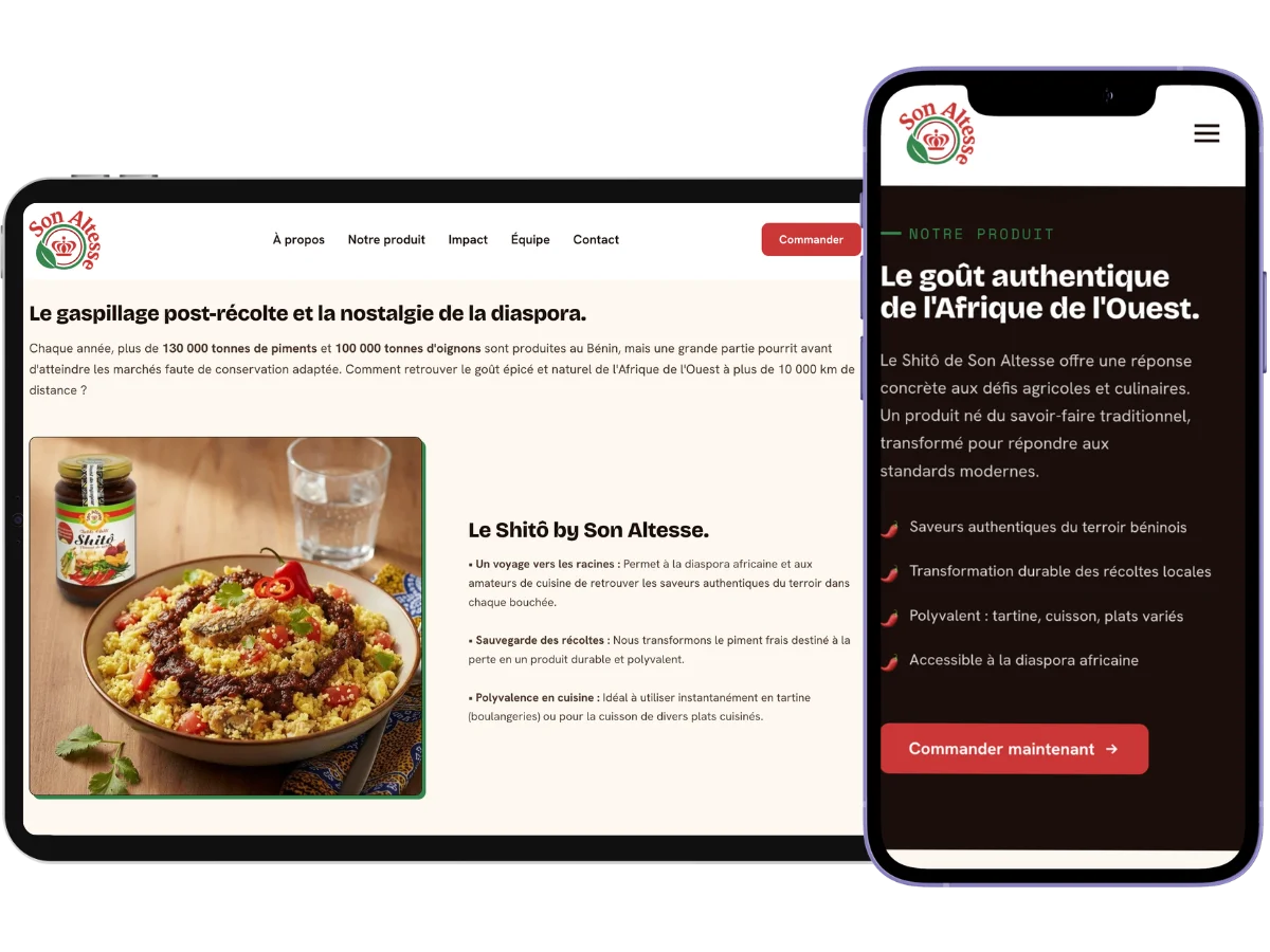 Son Altesse - tablet view