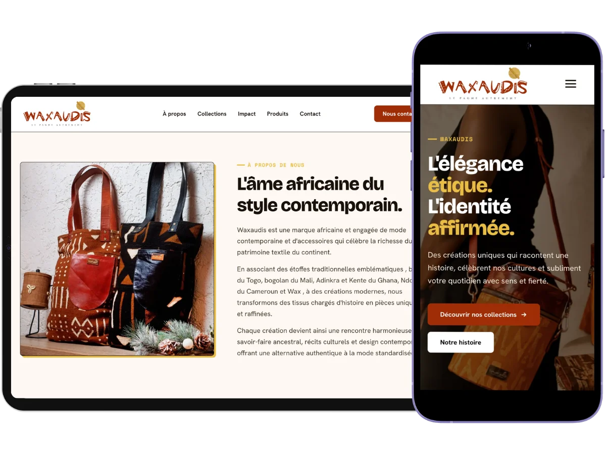 Waxaudis - tablet view