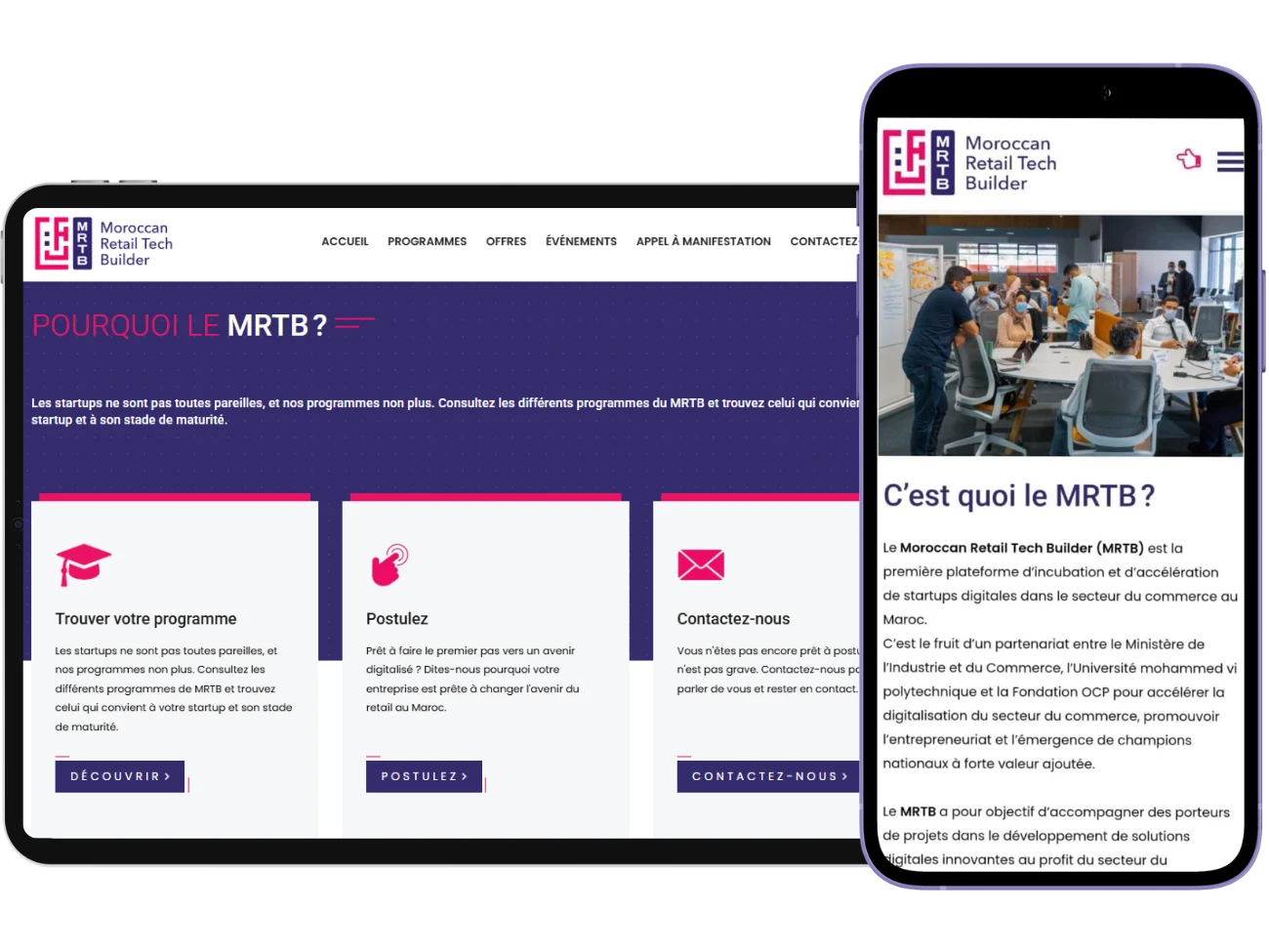 Moroccan Retail Tech Builder - tablet view